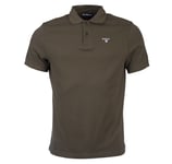 Barbour Sports Polo Olive Herr - S