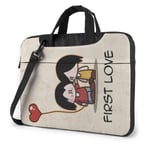 Laptop Shoulder Bag 15.6 Inch, My First Love Briefcase Protective Bag