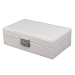 Jewelry Box for Women Girls, PU Leather Organizer Holder Boxes with Lock3080