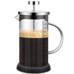 French Press Coffee Maker, 600ML Cafetière with Scale French Press with BPA-Free Filter and Glass Carafe, Perfect for Morning Coffee | Maximum Flavor Coffee Brewer