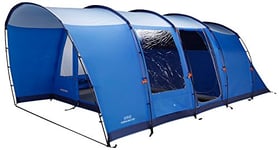 Vango Farnham 500 Tunnel Tent, [Amazon Exclusive] Family Camping 5 Man Tent with Attached Sun Porch and Sewn-In Groundsheet for 5 People