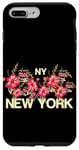 iPhone 7 Plus/8 Plus Cute Floral New York City with Graphic Design Roses Flower Case
