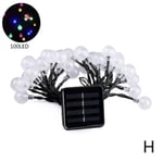 20-100led Garden Outdoor Led Solar Powered Fairy Lights Party H Multi-color 100led