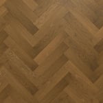 north wood tregulv herdet eik njord brun herringbone collection