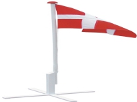 Flaggstång 180cm med fot, flagglinne, hiss och flagga