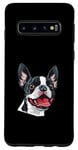 Coque pour Galaxy S10 Boston Terrier | Cartoon Artwork