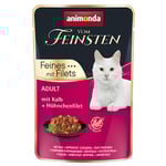 Ekonomipack: animonda Vom Feinsten Adult Pouch 36 x 85 g - Kalv & kycklingfilé