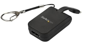 Portable USB-C to 4K HDMI Keychain Adaptor, 4K 30Hz - CDP2HDFC