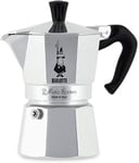 Bialetti Coffee Maker Moka express For Two Cups Aluminum Handle Ergonomic