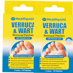 Healthpoint Verruca Wart Removal Patches with Salicylic Acid 20  x Patches /2x10