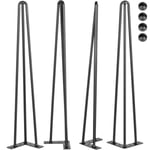 Hårnålsbordsben - VEVOR - Set med 4 - 20" - Lastkapacitet 100 kg