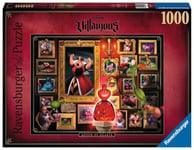 Ravensburger - Puzzle Adulte - Puzzle 1000 p - La Reine de cœur (Collection Disney Villainous) - 15026