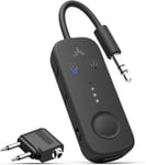 Avantree Relay - Premium Airplane Bluetooth 5.3 Adapter for All Headphones, aptX