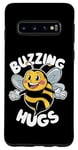 Galaxy S10 Buzzing Hugs Cute Bee Flying with a Smile Case