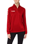 Hummel Women's Core Poly Half Zip Sweatshirt, womens, Sweatshirt, 203439-3062, True Red, XS