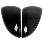 Blank Sidospegelkåpa i Blank Svart Passar för VW Golf MK7 2014+