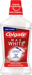 Colgate Max White Expert Whitening 500ml Mouthwash | Instantly whiter teeth| |