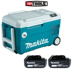 Makita DCW180 18V LXT Cordless Cooler & Warmer Box With 2 x 5.0Ah Batteries