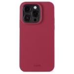 Holdit iPhone 14 Pro Soft Touch Silikon Deksel - Red Velvet