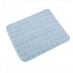 Cooling Mats Cooling Pad For Pets Dog Cats Cooling Gel Bed Cool Dog Blanket Pads Animal Cooling Mats,Light-blue,L(70-55cm)
