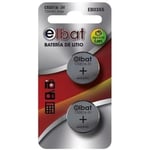 Elbat Pack of 2 Lithium Button Batteries CR2016 3V Brand