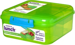 Sistema Bento Cube Lunch Box, 1.25 L Food Storage Container with Individual and