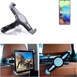 360° Tablet headrest mount for Samsung Galaxy Tab S7 5G car holder