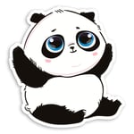 2 x 10cm Cute Baby Panda Bear Vinyl Stickers - Kids Fun Laptop Sticker #34241 (10cm Tall)
