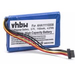 vhbw Batterie compatible avec TomTom Go 5000, 5100, 6000, 9000 GPS, appareil de navigation (1100mAh, 3,7V, Li-ion)