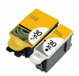 2x Kodak 30XL Black & Colour Non-OEM Inks for ESP 1.2 C110 C310 C315 Printers