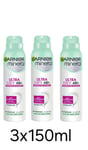 3 X Garnier Mineral Ultra Dry 48H  Anti-Perspirant-pack Of 3