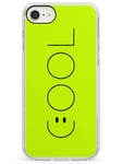 Cool Smiley Face Impact Phone Case for iPhone 7, for iPhone 8 | Protective Dual Layer Bumper TPU Silikon Cover Pattern Printed | Font Text Happy Funny Simple