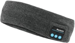 Sleep Headphones Bluetooth Headband-Wireless Sports Headband Headphones with Ultra-Soft Music Headband-Perfect Sleeping Headphones for Side Sleepers, Running, Yoga (Gray)