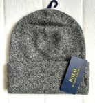 Genuine ! RALPH LAUREN 75% Cashmere Heather Marl BEANIE Hat TAG V82XZIKMXYI