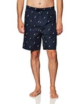 Nautica Men's Soft Woven 100% Cotton Elastic Waistband Sleep Pajama Short - Blue - X-Large