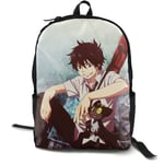 Kimi-Shop Blue Exorcist-Yukio And Rin Anime Cartoon Cosplay Canvas Shoulder Bag Backpack Fashion Lightweight Travel Daypacks School Backpack Laptop Backpack