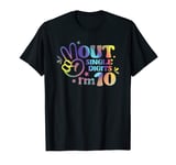 Peace Out Single Digits I'm 10 Years Old 10th Birthday Girl T-Shirt