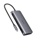 UGREEN USB-C 9-i-1 adapter til HDMI/VGA/USB-A/SD/Micro SD/Ethernet/PD