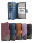 XL Standcase Lyxfodral Samsung Galaxy S21 5G (SM-G991B) (Svart)