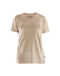 Blåkläder t-skjorte med 3d-print dame-varm beige-xl