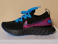 Nike React Infinity Run Flyknit By You UK 5.5 EUR 38.5 Black Laser Blue New