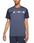 Nike NS Repeat Sleeve Shirt Mens, Thunder Blue/Obsidian/White, M