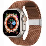 Flettet Urrem Apple Watch Ultra 2 (49mm) - Brown