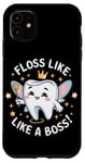 Coque pour iPhone 11 Floss Like a Boss Fun Tooth Fairy