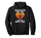 Retro Jumping Rope Youre In My Hoppy Zone Jump Rope Skipping Pullover Hoodie