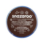 Snazaroo Classic Face and Body Paint for Kids and Adults, Dark Brown Colour, Water Based, Easily Washable, Non-Toxic, Makeup, Body Painting for Parties, for Ages 3+