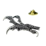 Eagle Hawk Birds Talon Claw English Pewter Lapel Pin Badge XTSPBB36