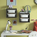 IKEA IKEA TROFAST väggförvaring, grå/vit, 34x21x30 cm 34x21x30 cm
