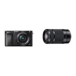 Sony ILCE6000LB Compact System Camera with SELP1650 Lens and Sony SEL55210 Zoom Lens