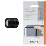 Sony SEL35F18F FE 35mm F1.8 large-aperture wide-angle prime lens & PCKLM15.SYH Screen Protector for Camera -Black
